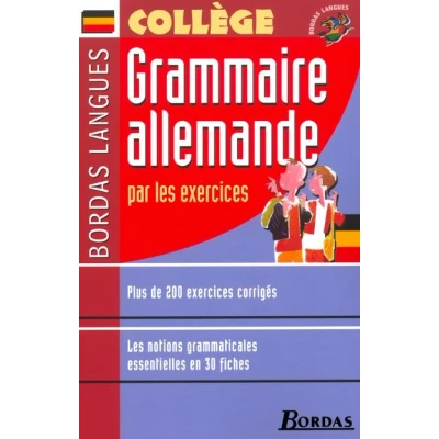 Image de Bordas Langues Grammaire allemande par les exercices