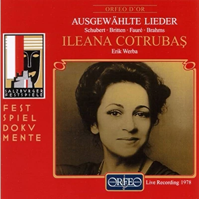 Afbeelding van Ileana Cotrubas, Erik Werba Cotrubas Singt Lieder, Live (CD)