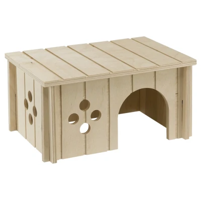 Afbeelding van Ferplast Caviahuisje Hout Sin 4645 Kooi Accessoire 26x18.5x13.5 cm