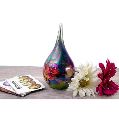 Afbeelding van Mini Urn Druppel &#039;&#039;Blue &amp; Multicolor&#039;&#039;