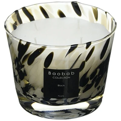 Afbeelding van Baobab Collection Black Pearls Max 10 Geurkaars 500 Gram Zwart