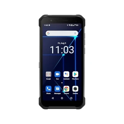 Afbeelding van Hammer Construction 4G Bouwtelefoon en een lasermeter ineen 6&quot; scherm 6 GB RAM geheugen 128 16 Mpx Android 12 Zwart/ Zilver