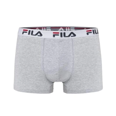 Afbeelding van Fila Man Boxer Elastic Band 2 pack Grijs Heren maat M