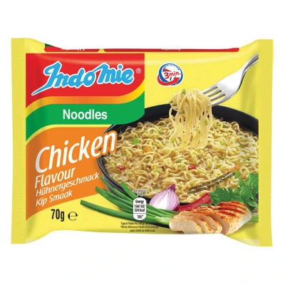 Afbeelding van Indomie Noedels 5x70 gram Chicken Flavour doos 8 stuks