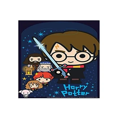 Afbeelding van Harry Potter Cartoon traktatiezakjes per 8 stuks