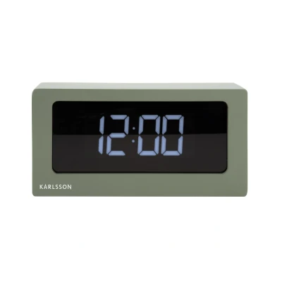 Afbeelding van Karlsson Table clock Boxed LED jungle green