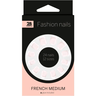 Afbeelding van 2B Nepnagels French Medium 27 stuks