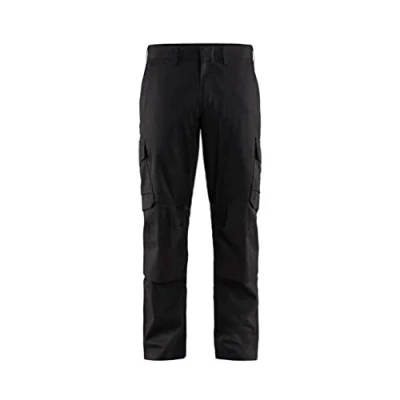 Afbeelding van Blaklader Industrie werkbroek stretch met kniezakken 1448 1832 Zwart D128