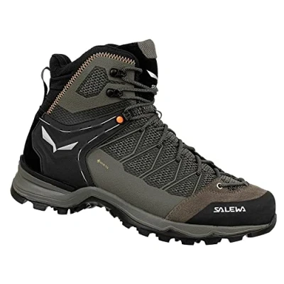 Afbeelding van Salewa Ms Mountain Trainer Lite Mid Gore tex trekking en wandelschoenen voor heren, Zwart elastisch koord