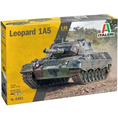 Afbeelding van 1:35 Italeri 6481 Leopard 1A5 Tank Plastic Modelbouwpakket