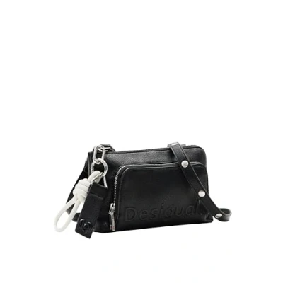 Afbeelding van Desigual Mini tas met logo, zwart., Accessoires PU Overige