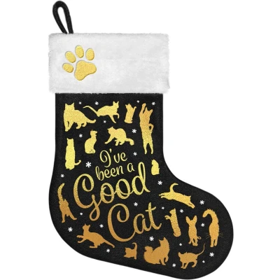 Afbeelding van Plenty Gifts Kerstsok I&#039;ve Been A Good Cat Zwart