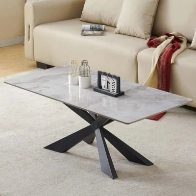 Afbeelding van Milton &amp; Oldbrook Salontafel 120 cm Zamora Glanzend Marmer Zand