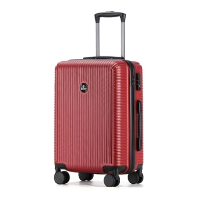 Afbeelding van Blade set van 3 koffers met harde schaal, lichte Koffer op wielen, handbagage ABS + PC TSA slot, 4 spinner, reiskoffers, bordeaux,
