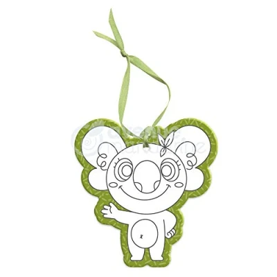 Image de Étiquette en carton à décorer Singe 11 cm