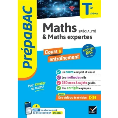 Image de Prépabac Maths (spécialité) &amp; expertes (option) Tle générale Bac 2025