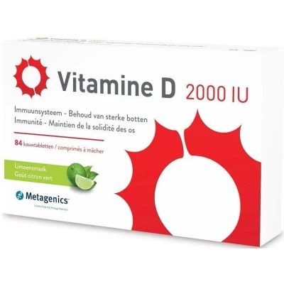 Afbeelding van Metagenics Vitamine D 2000 IU 84 Kauwtabletten
