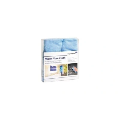 Image de Chiffon microfibre legamaster pour tableaux blancs et verre boîte de 2 bleu