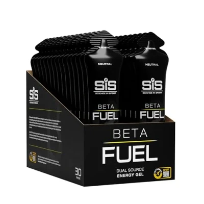 Afbeelding van Science in Sport SIS Beta Fuel Dual Source energy gel Neutraal smaak 1 : 0,8 Maltodextrine Fructose verhouding 40 gram koolhydraten per 30 x 60ml