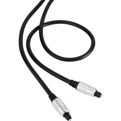 Afbeelding van Toslink Digitale audio Aansluitkabel [1x stekker (ODT) 1x (ODT)] 1.50 m Zwart SuperSoft mantel SpeaKa Professional