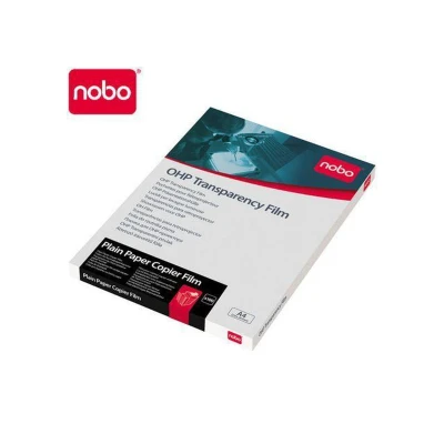 Afbeelding van Overheadprojector transparanten Nobo voor kopieermachines 100 stuks