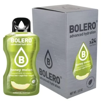 Afbeelding van Bolero drank 24 zakjes 3 gram fruitsticks bereid oplosbaar poeder voor verse in water geproduceerd, 72 gezoet met stevia (honingmelon)