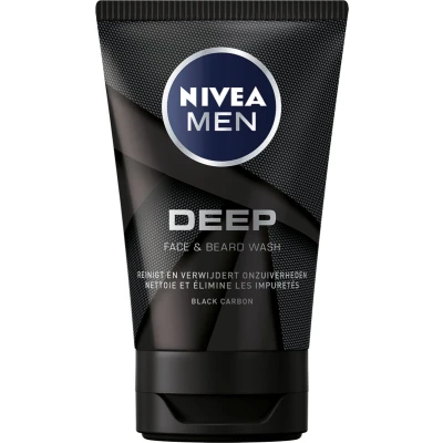 Afbeelding van Nivea Men Deep Gezicht &amp; Baard Wash 100 ml
