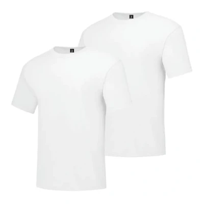 Afbeelding van Hanes Beefy Short Sleeve Tee Value Pack (2 stuks) (Availble In Tall) t met korte mouwen heren stuks), Wit.