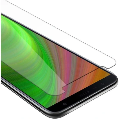 Afbeelding van Cadorabo Screenprotector geschikt voor Samsung Galaxy J6 PLUS Pantser film Beschermende in KRISTALHELDER Geharde (Tempered) display beschermglas 9H hardheid met 3D Touch
