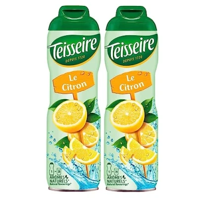 Image de Teisseire Sirop de boisson citron/citron 600 ml au goût identique fruit (lot 2)