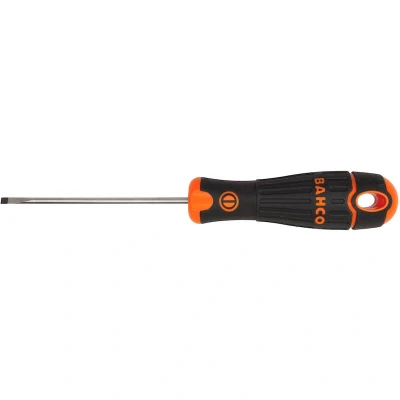 Afbeelding van BAHCO B191.040.125 schroevendraaier BahcoFit met rubber greep rechte punt gleuf 0,8 mm x 4 125