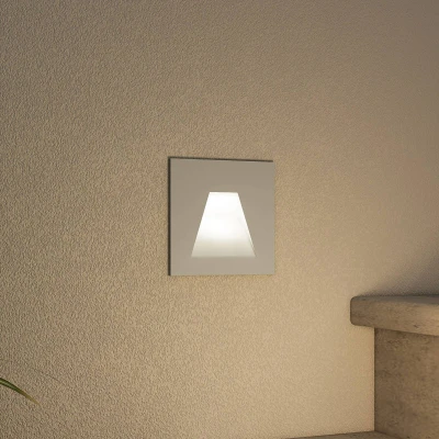 Afbeelding van Arcchio Lasca wand inbouwlamp, zilver, G9, IP65