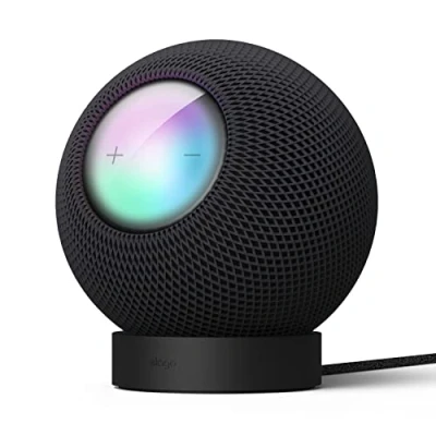 Afbeelding van elago Siliconen houder compatibel met HomePod Mini Geschikte equalizer, gemakkelijker te bedienen betere zichtbaarheid van de indicatoren, stabiele standaard, antislip voor oplader