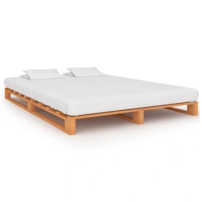 Image de vidaXL Cadre de lit palette sans matelas 160x200cm bois massif285266