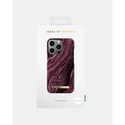 Afbeelding van iDeal of Sweden hoesje geschikt voor Apple iPhone 13 Pro Kunststof Back Cover Golden Plum