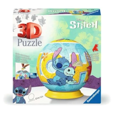 Afbeelding van Ravensburger Puzzle Ball Disney Stitch 3D Puzzelbal 72 Stukjes