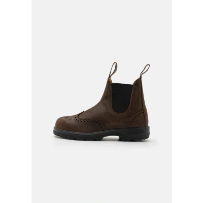 Afbeelding van Blundstone Chelsea Boots #2444 Brogued Antique Brown Leather (Classics Series) 6UK