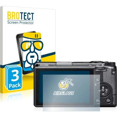 Afbeelding van BROTECT Screenprotector voor Ricoh GR IIIx / HDF Folie Beschermfolie Beschermglas transparant (3 Stuks)