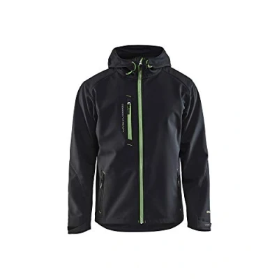 Afbeelding van Blåkläder 4949 Softshell Jack Zwart/Groen M
