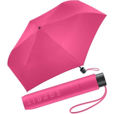 Afbeelding van Esprit Slimline FJ 2022 Mini zakparaplu, Magenta, 95 cm, handmatige opening Handmatig openen zakparaplu
