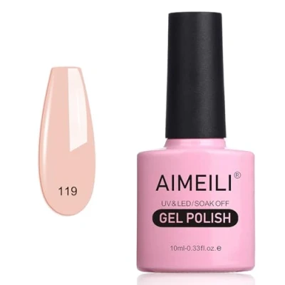 Image de AIMEILI Soak Off UV LED Vernis à Ongles Gel Semi Permanent Polish Clivia Miniata (119) 10ml