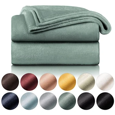 Afbeelding van Blumtal Fleece Deken Super Zacht Plaid 150x200 cm Groen