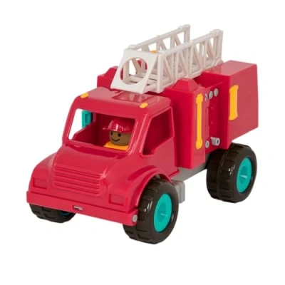 Image de Battat Fire Engine Truck with Movable Parts and Driver “ Toy Trucks for Toddlers 18m+