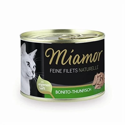 Afbeelding van Miamor Fijne filets naturel blik 12x156g Bonito tonijn
