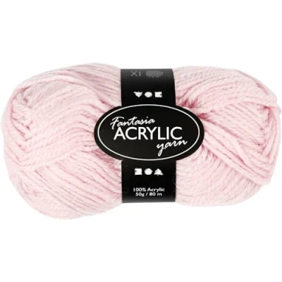 Afbeelding van Oud roze acryl garen 80 meter
