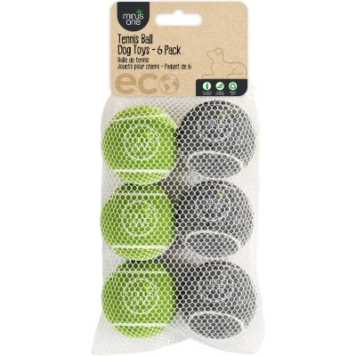 Afbeelding van Minus One Bouncy Tennis Ball Dog Toys 6 Pack