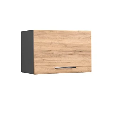 Afbeelding van Vicco Hangkast Fame Line, Krachtige eik goud/Antraciet, 60 cm Plat