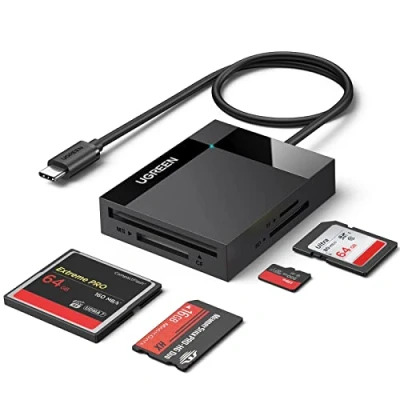 Afbeelding van UGREEN 4 in 1 kaartlezer USB C SD kaartadapter Micro TF CF MS 5 Gbps lezers externe geheugenkaart compatibel met iPhone 16 Plus Pro Max 15 MacBook Air iPad Galaxy S24 Tab S9