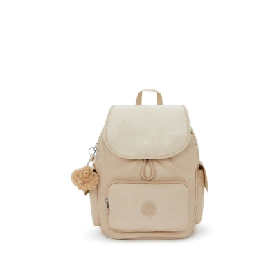 Afbeelding van Kipling City Pack S Dames Rugzak Sparkled Beige
