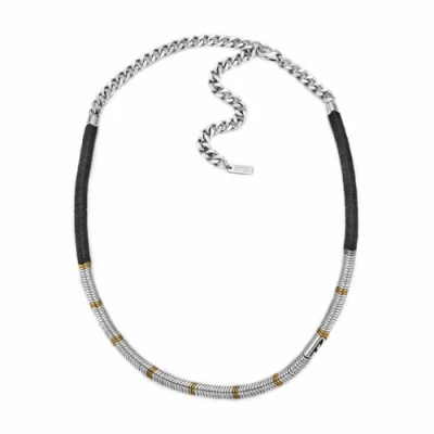 Afbeelding van Diesel Ketting met hematiet DX1575931 in de kleur Zilver